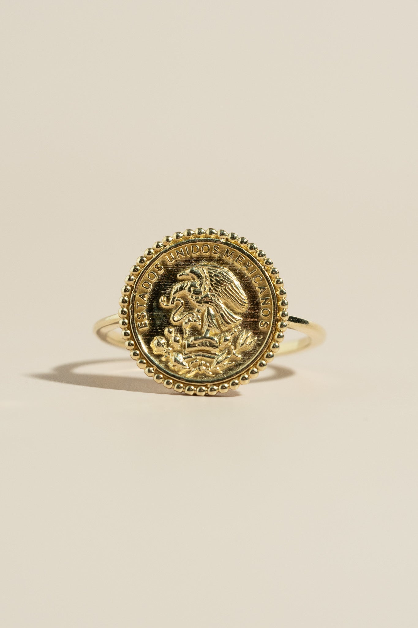 14K Solid Gold Mini Nopal Ring – Cadena Collective