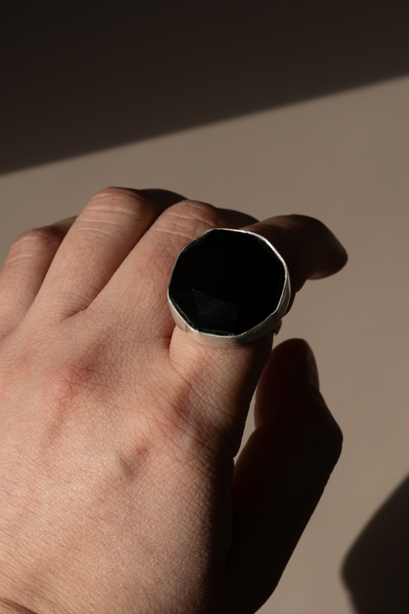 Real obsidian ring discount