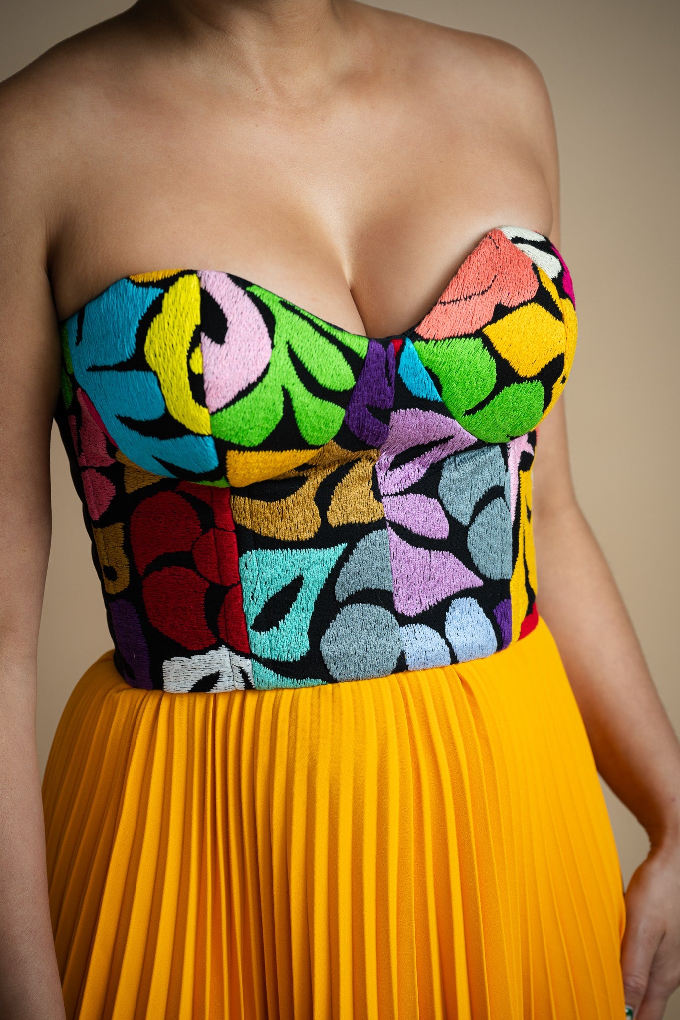 Jalapa de Díaz Strapless Bustier
