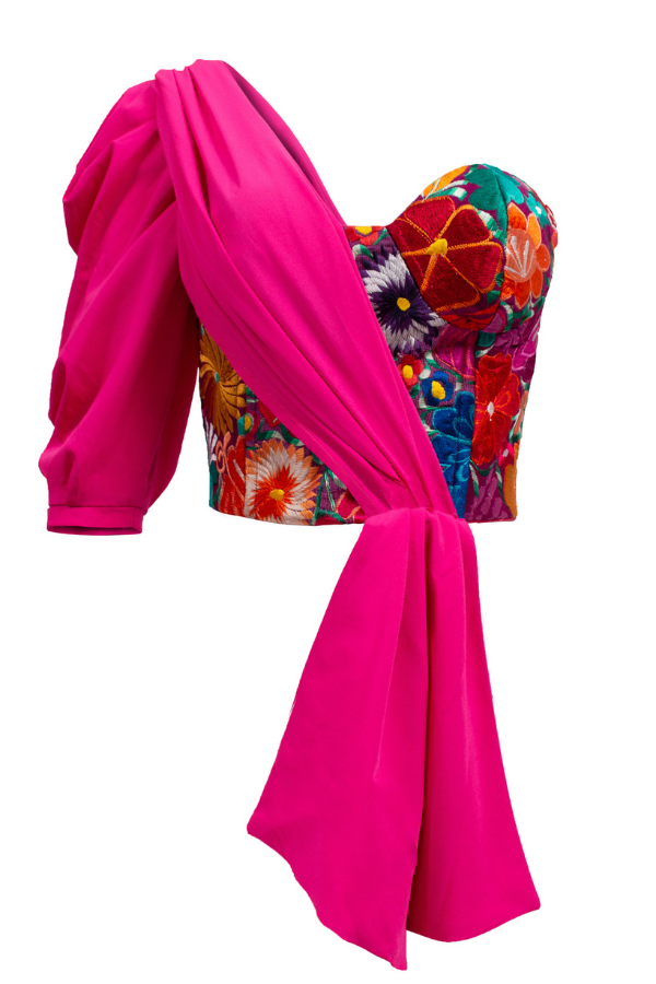 Rosa Mexicano Bustier - Nayibi México – Cadena Collective