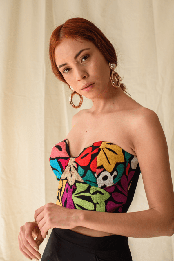 Jalapa de Díaz Strapless Bustier