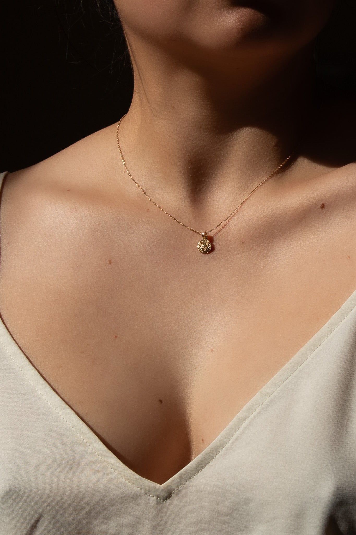 14K Cempasúchil Necklace - Cadena Collective