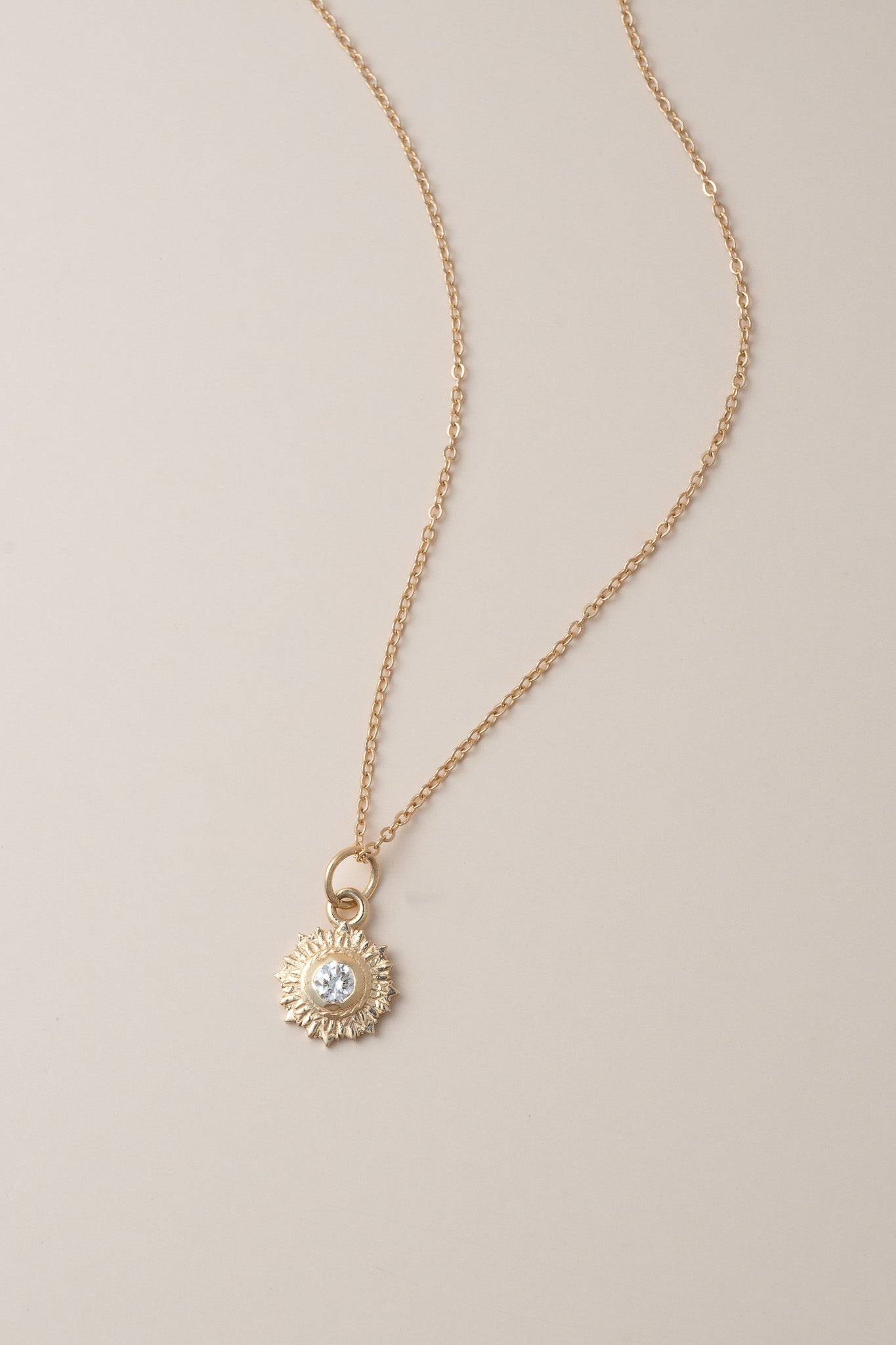 14K Diamond Starbust Necklace - Cadena Collective