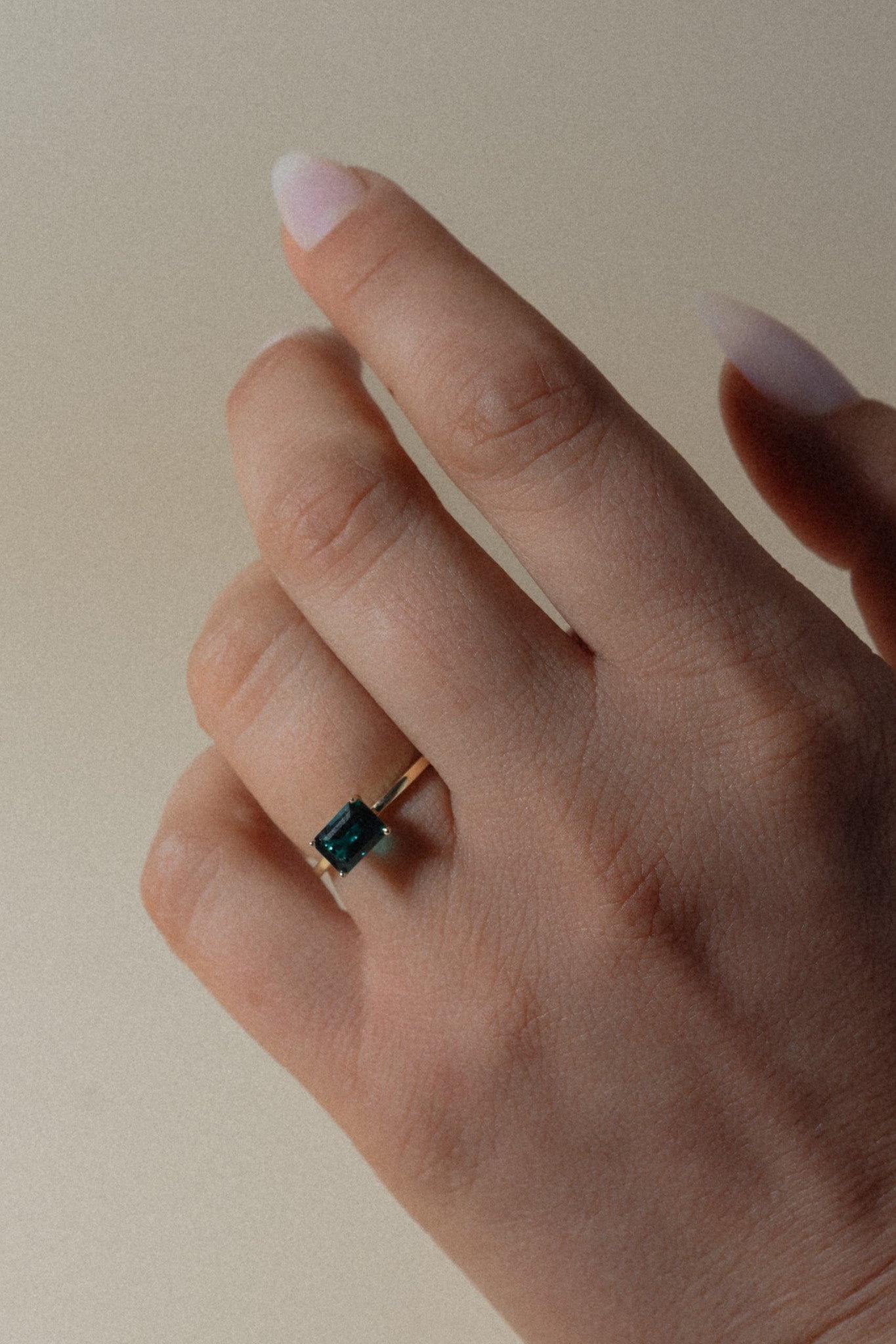 14K Emerald Cut Esmeralda Ring - Cadena Collective