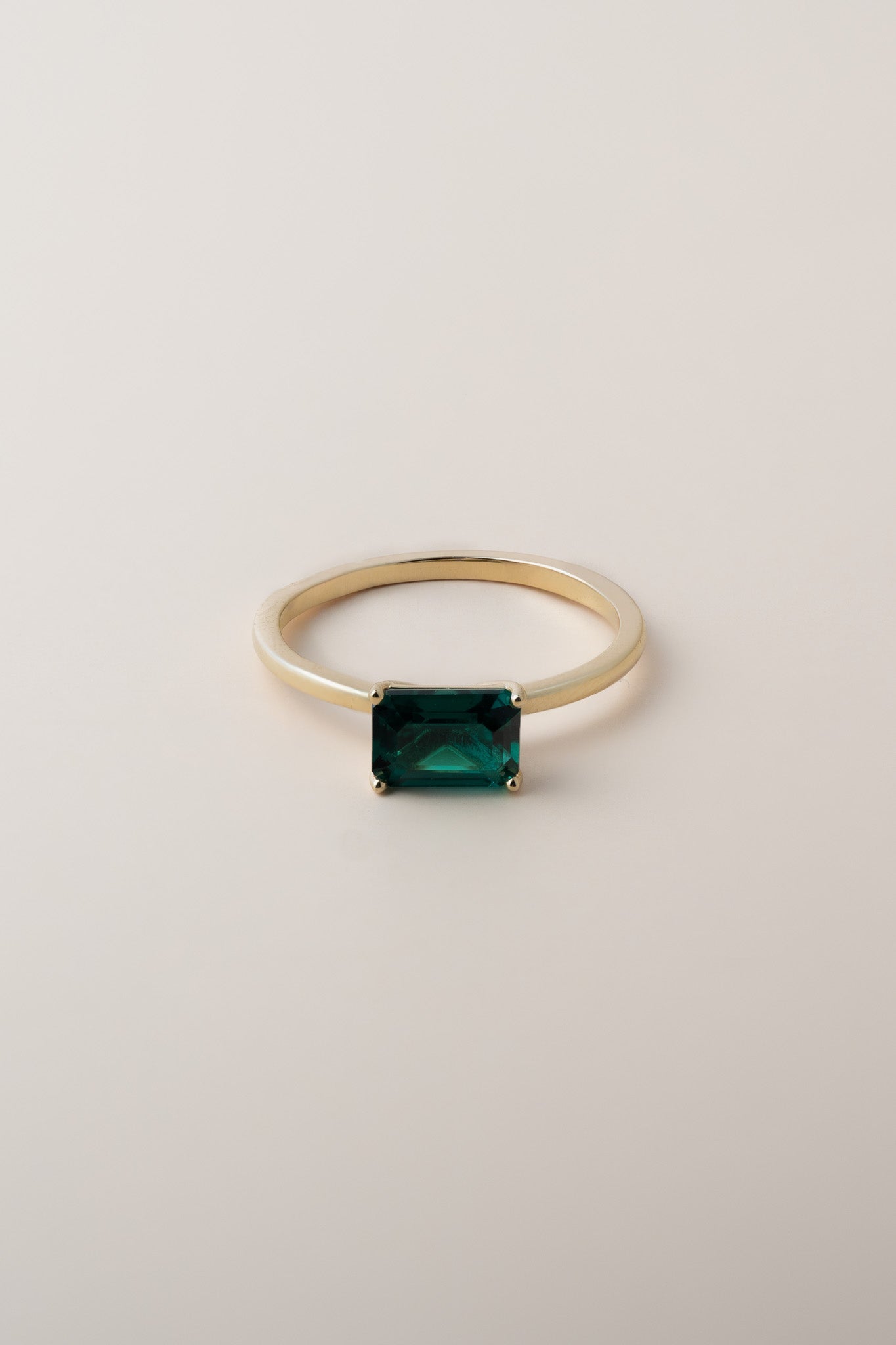 14K Emerald Cut Esmeralda Ring - Cadena Collective