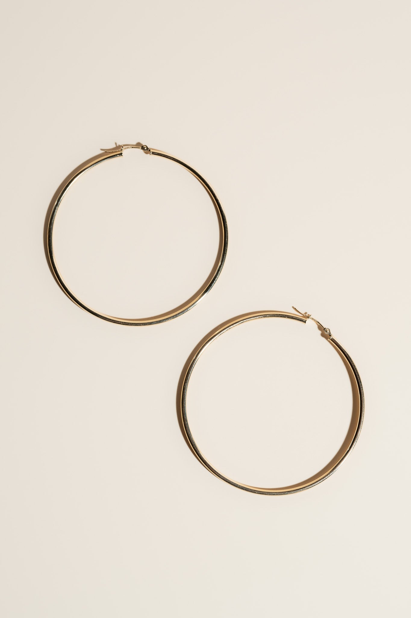 14K Gold Hoops - 60mm - Cadena Collective
