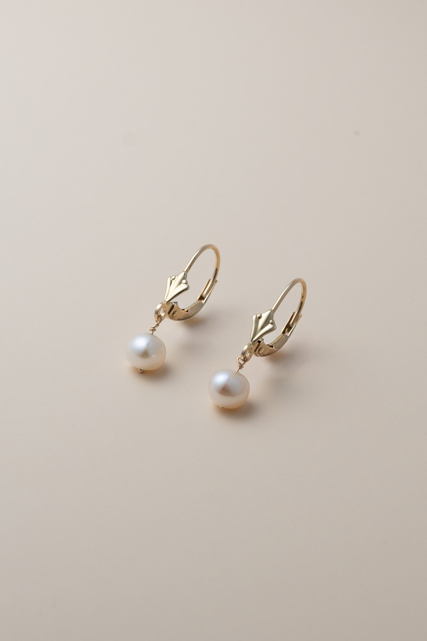 14K Maria Pearl Drop Earrings - Cadena Collective