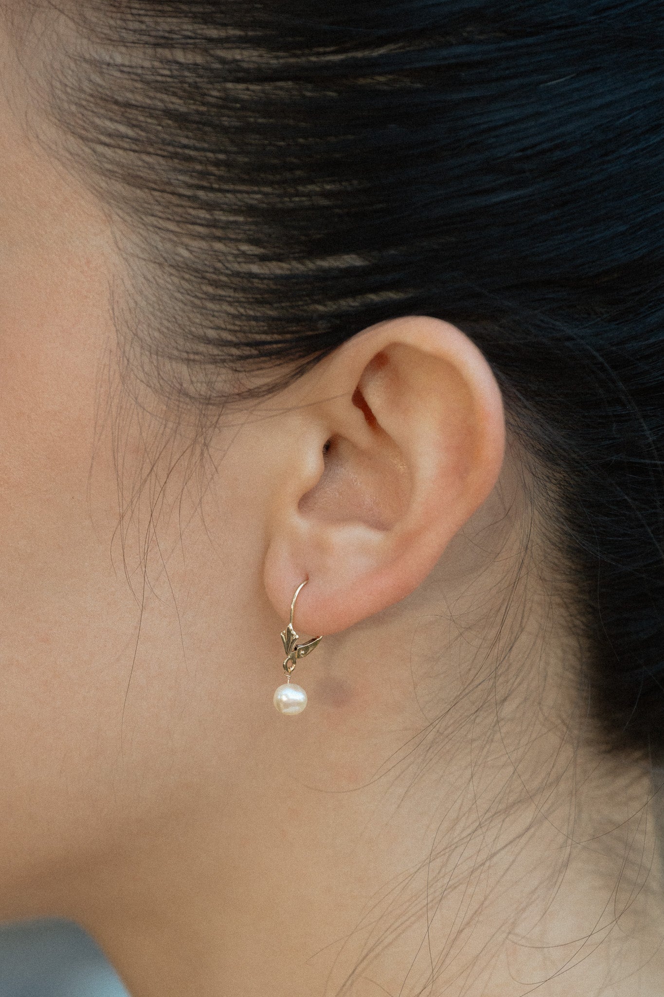 14K Maria Pearl Drop Earrings - Cadena Collective