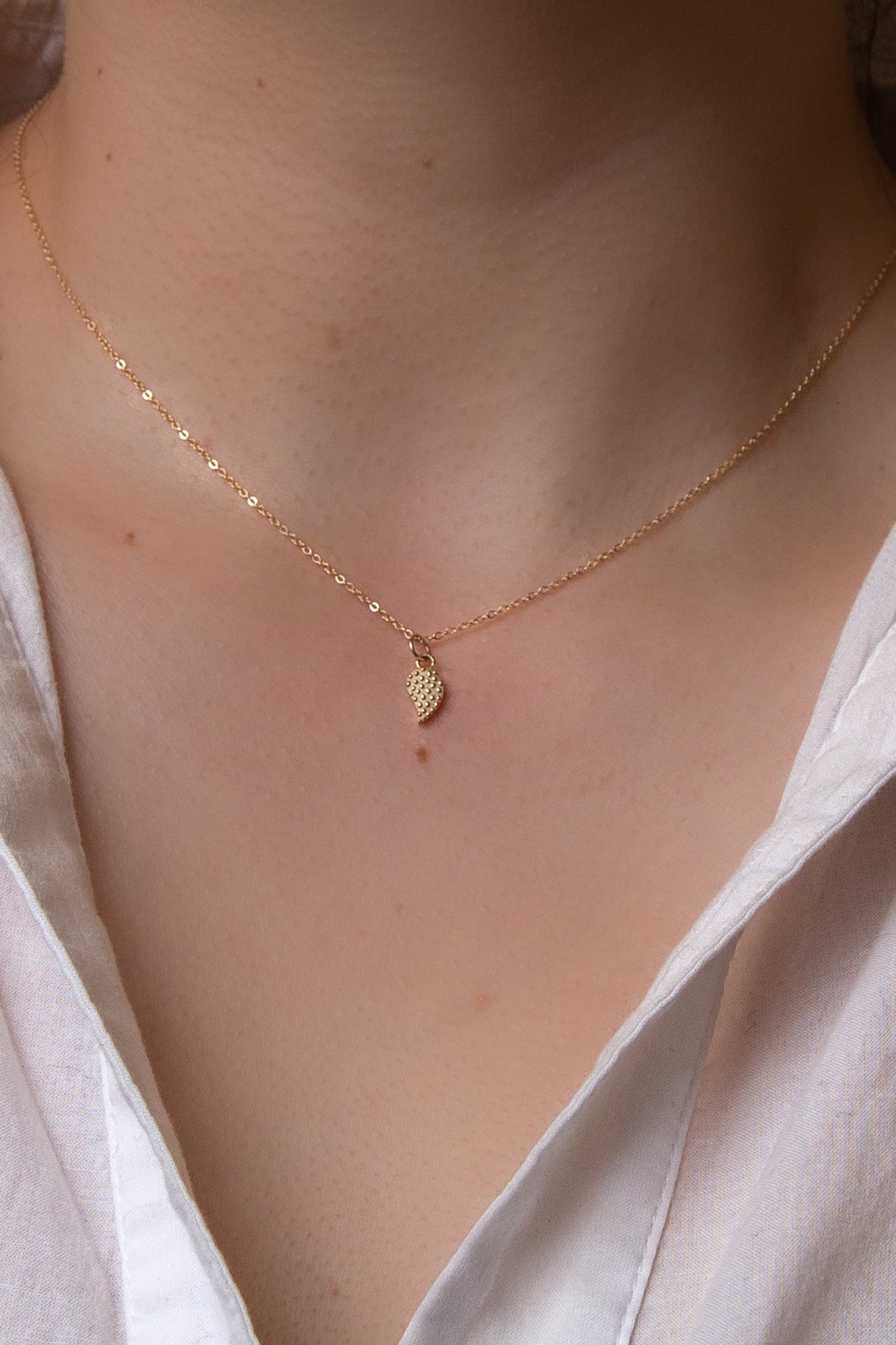 14K Nopalito Necklace - Cadena Collective