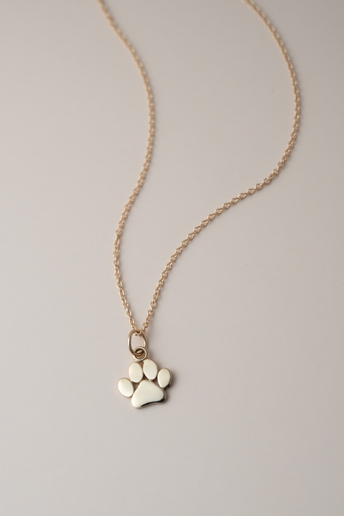 14K Pet Paw Necklace - Cadena Collective