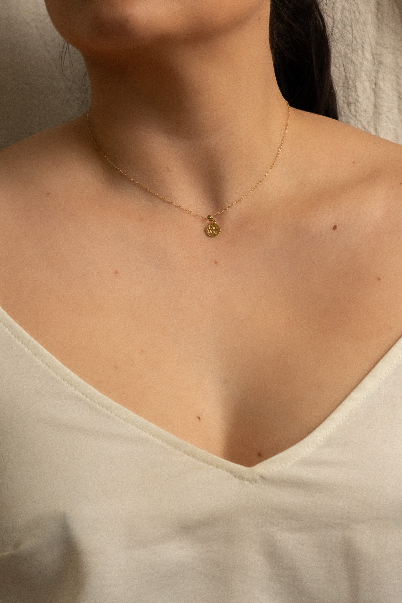 14K Por Vida Necklace - Cadena Collective