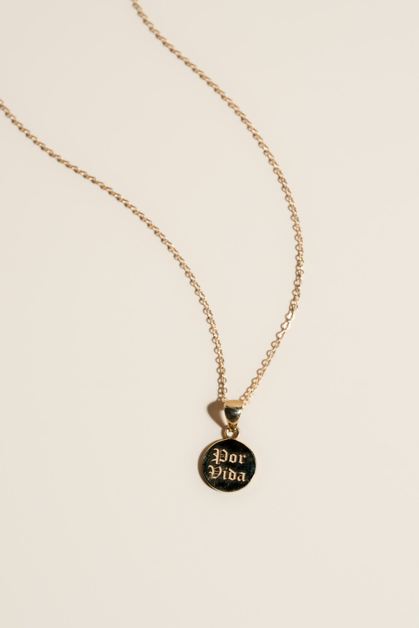 14K Por Vida Necklace - Cadena Collective