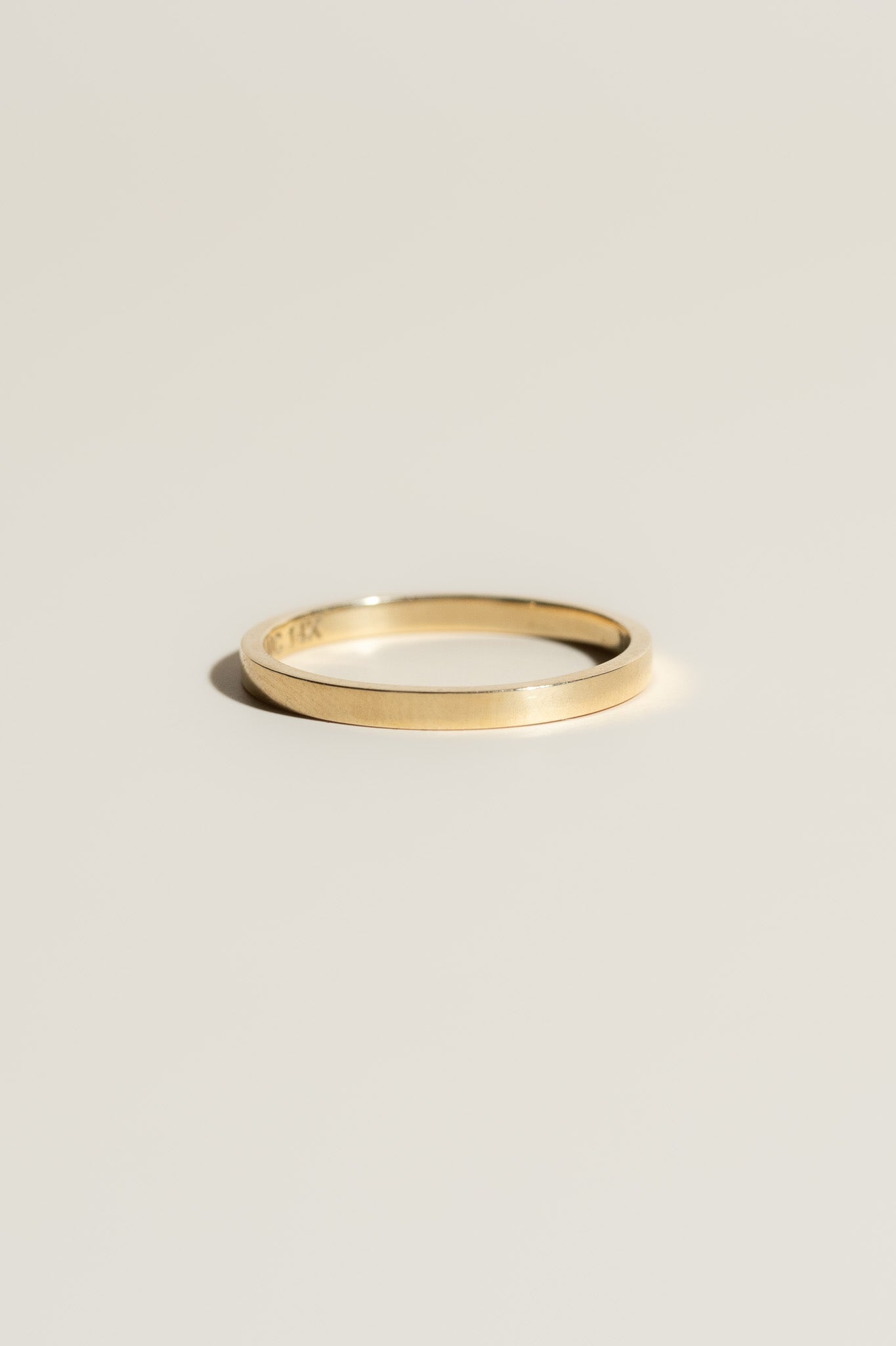 14K Square Band - 2mm - Cadena Collective