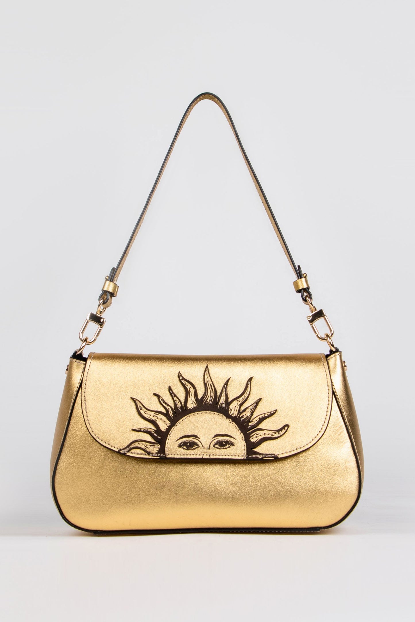 El Sol Baguette Bag - Gold