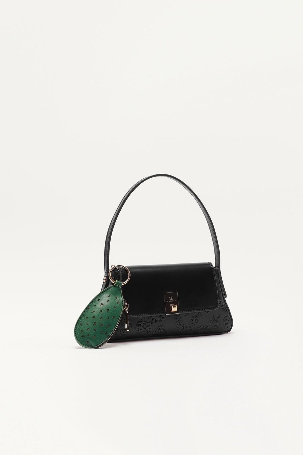 El Nopal Baby Baguette Bag - Black