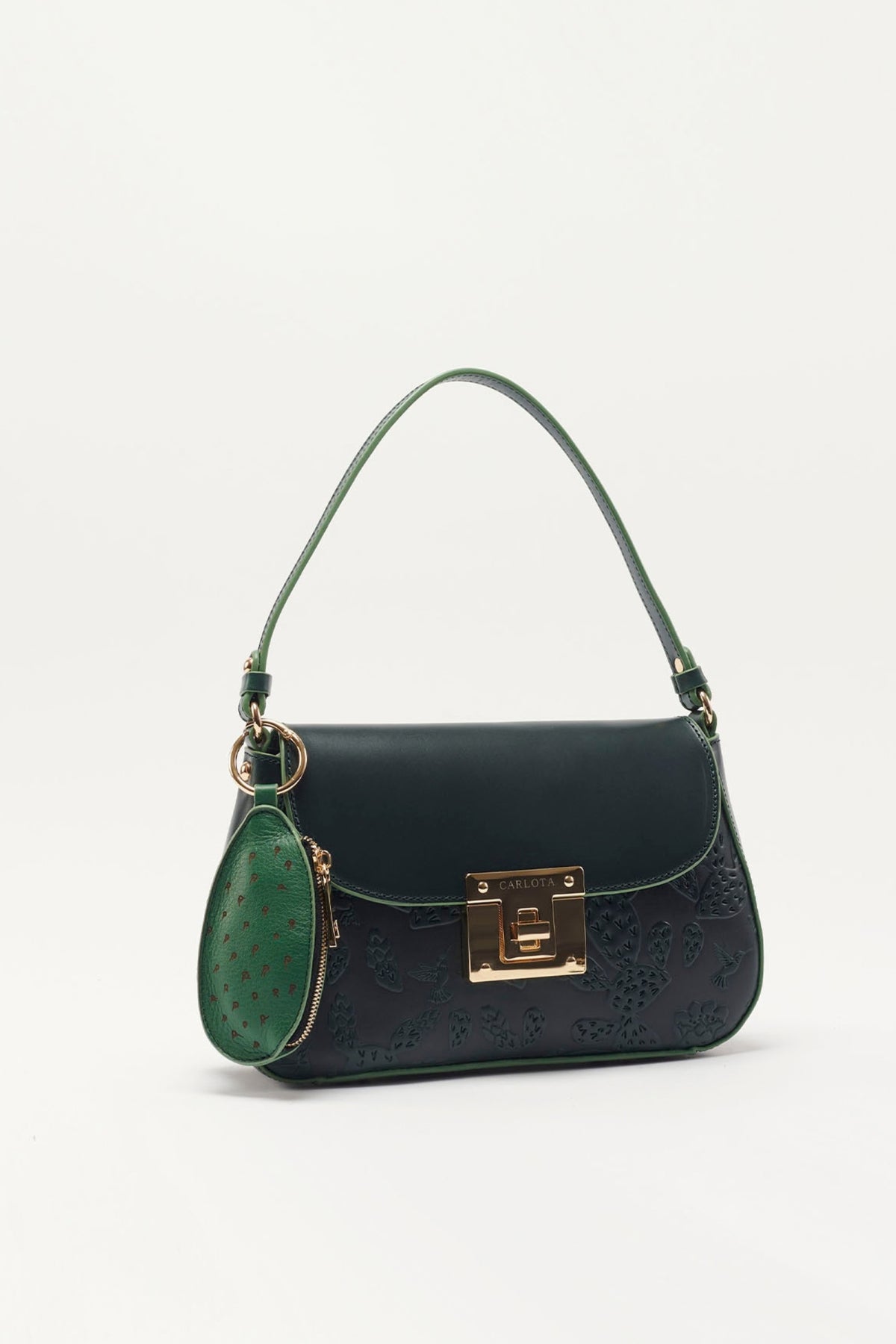 El Nopal Baguette Bag - Green