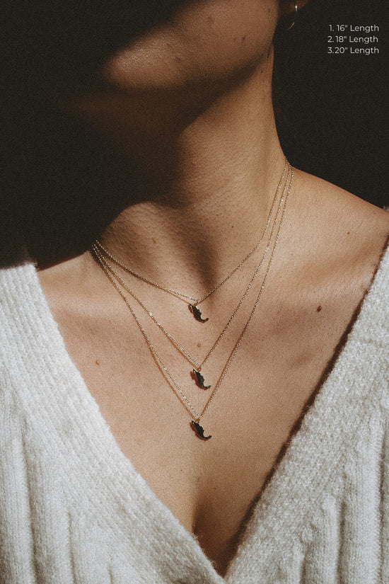 14K Mini Guadalupe Necklace