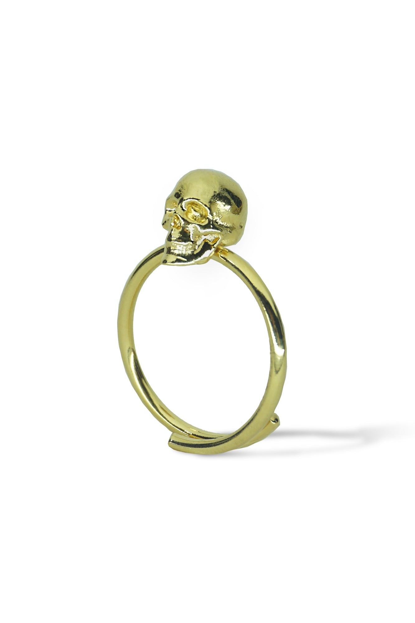 Mini Golden Skull Ring