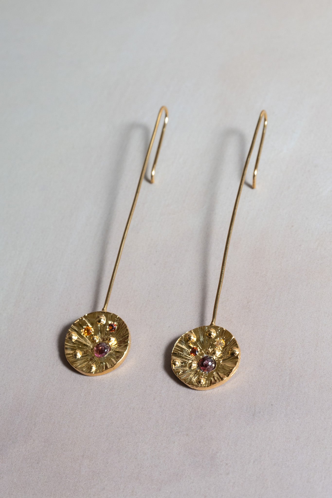 'A' Drop Earrings