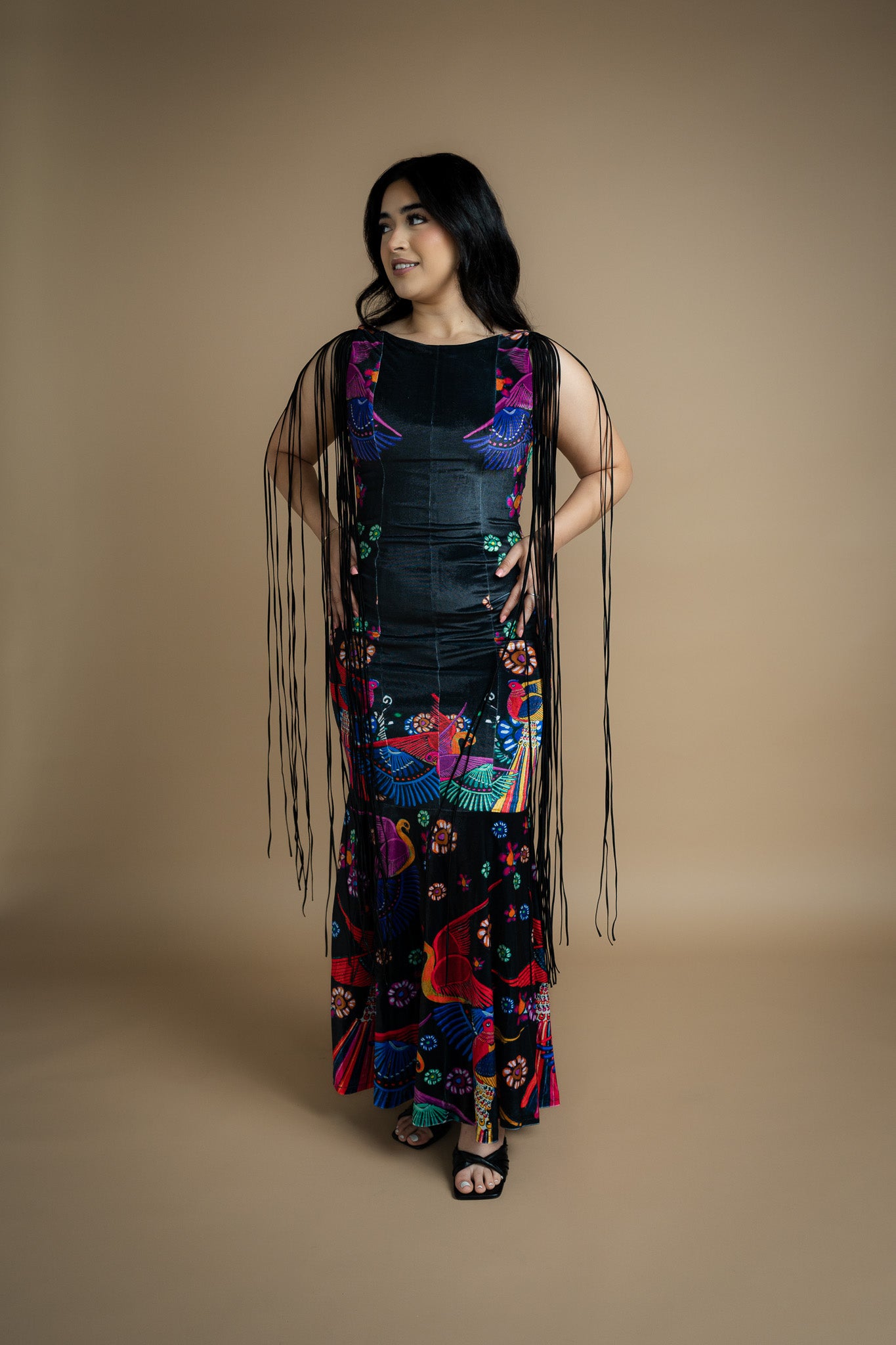 fringe mermaid one-piece