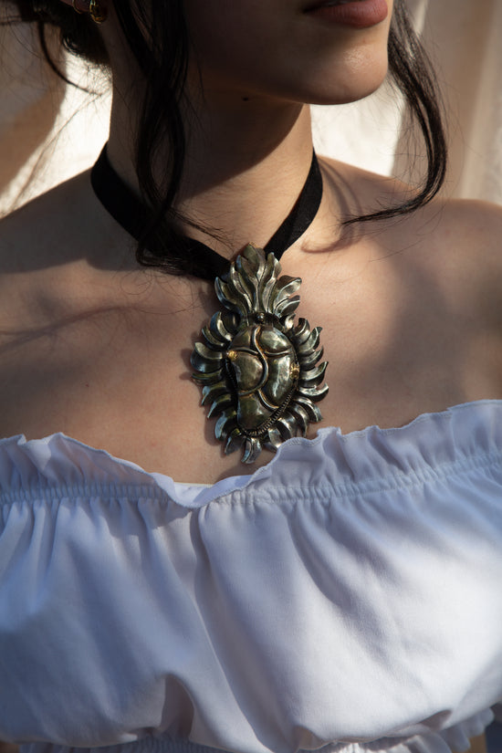 Sacred Heart Locket Necklace