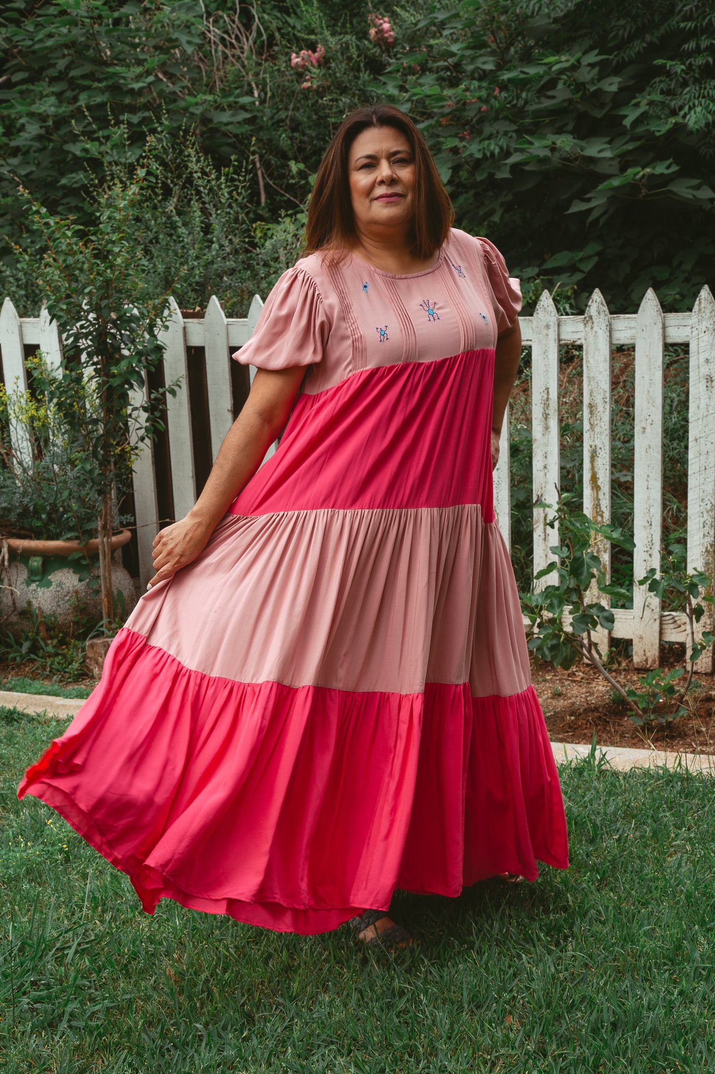 Cadena Bicolor Maxi Dress