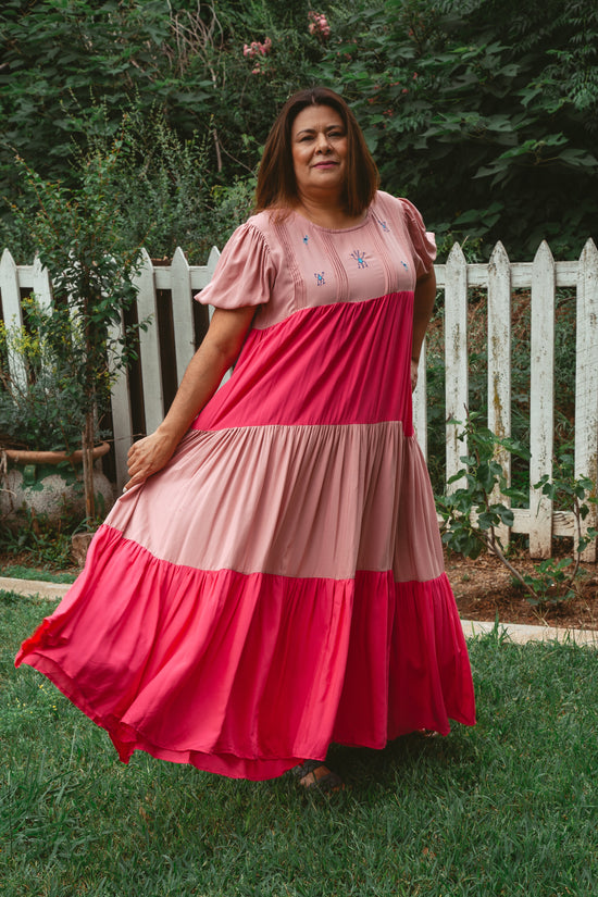 Cadena Bicolor Maxi Dress