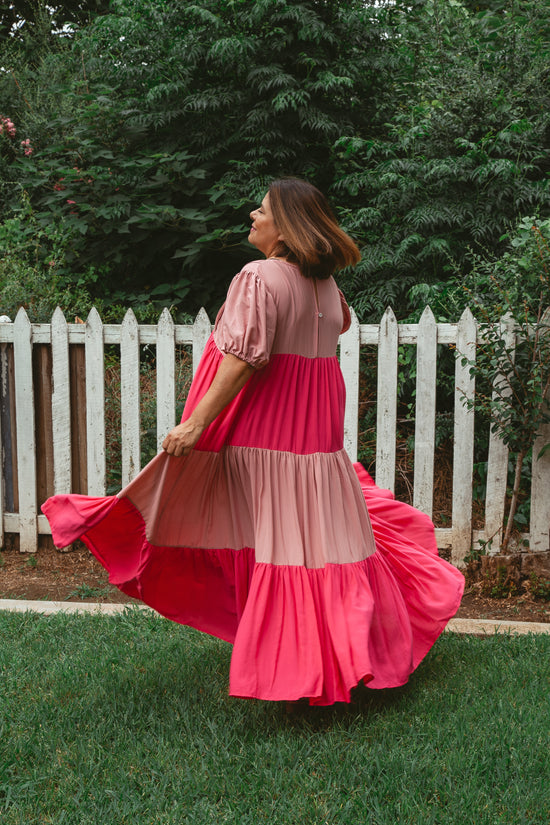 Cadena Bicolor Maxi Dress