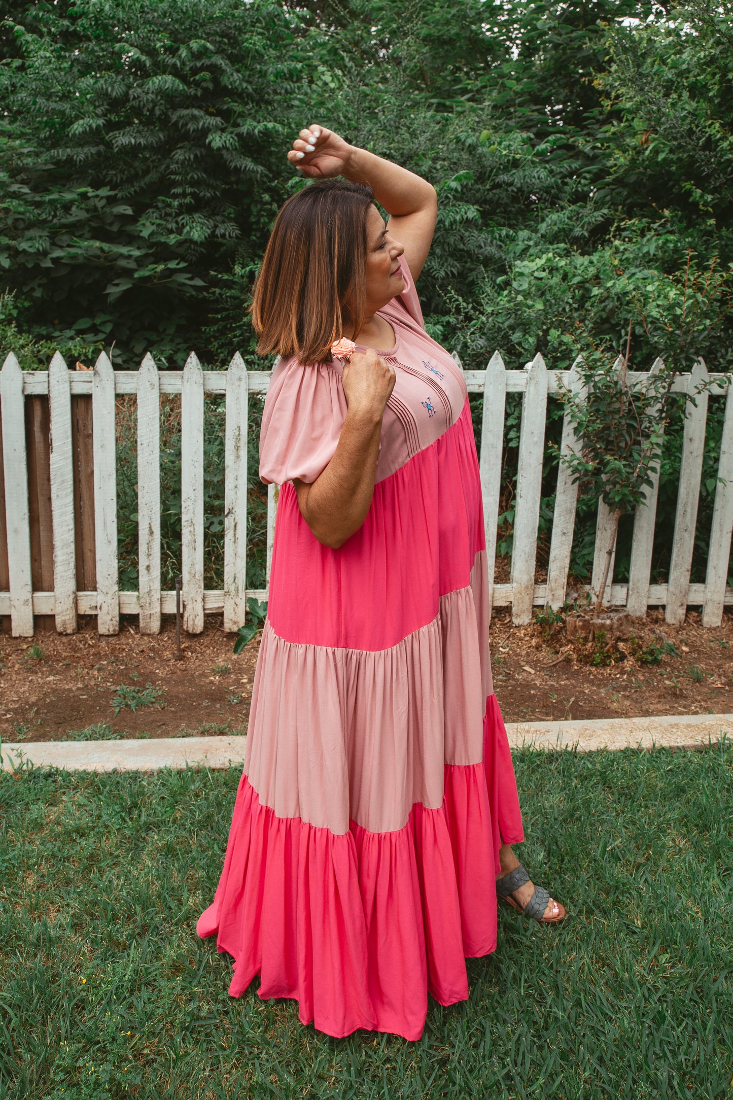 Cadena Bicolor Maxi Dress