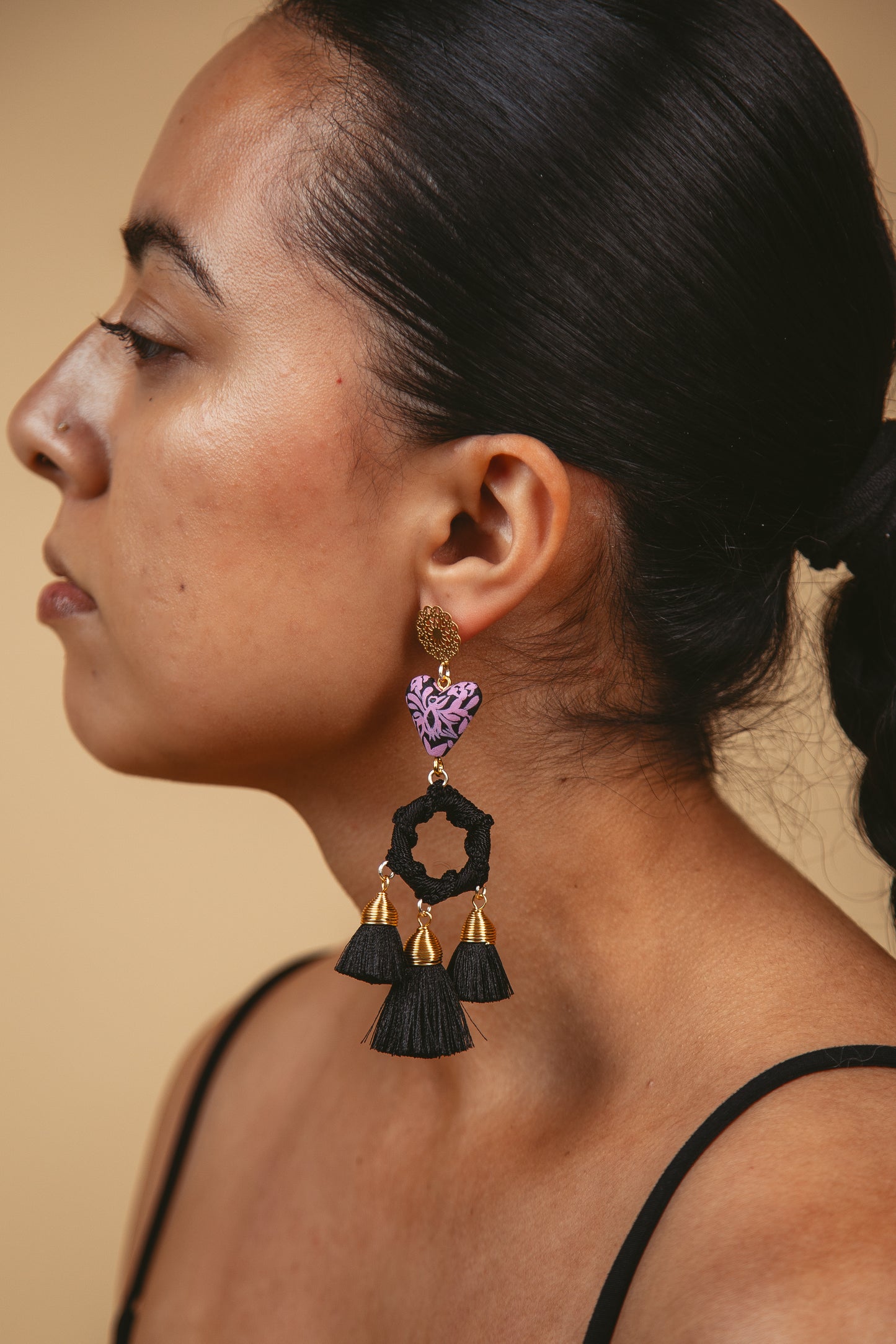 'Lilia' Copal Drop Earrings