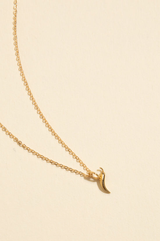 Load image into Gallery viewer, 14K Mini Chile Necklace
