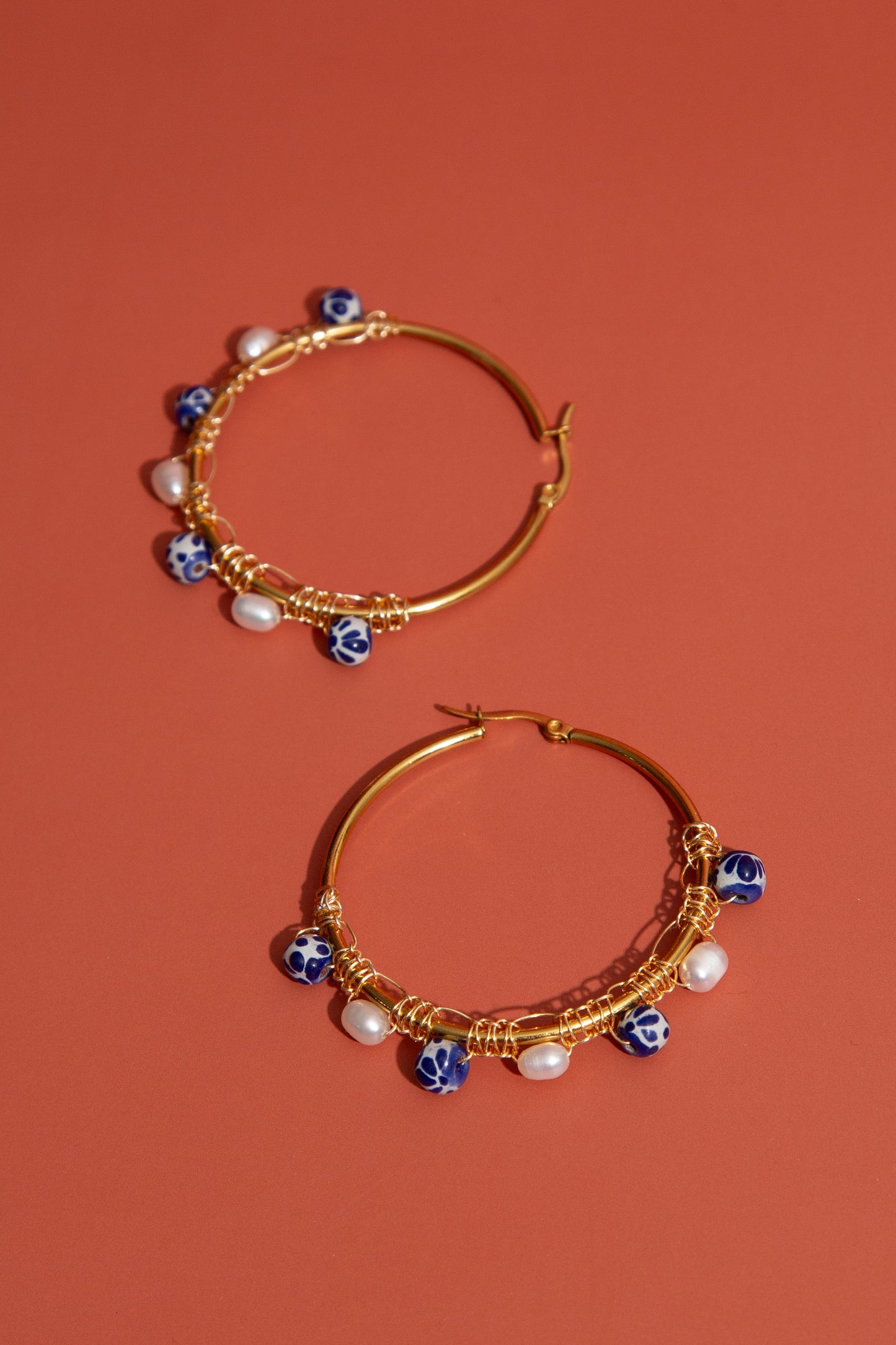 Talavera Hoop Earrings