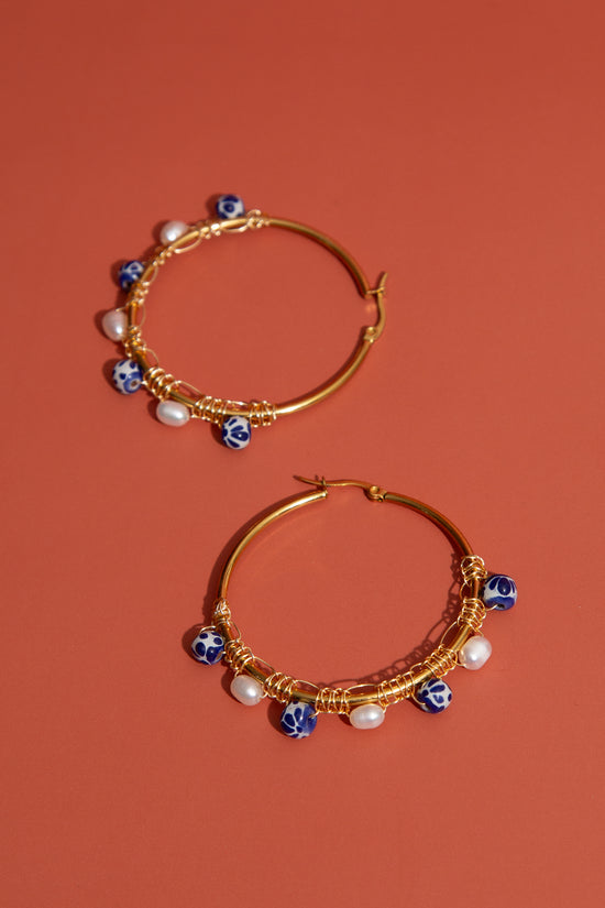 Talavera Hoop Earrings