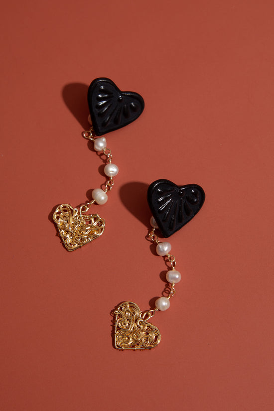 Corazón Talavera Drop Earrings