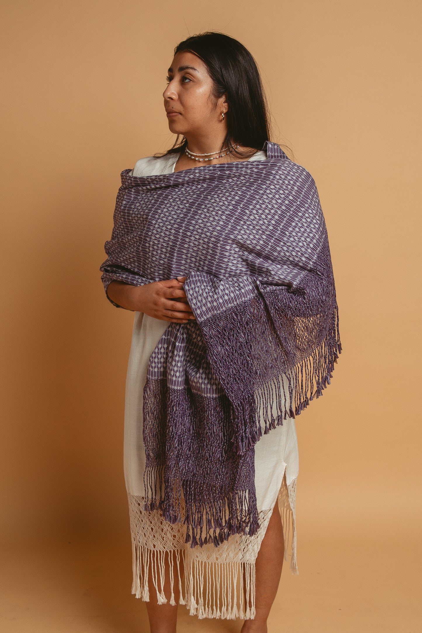 Large Rebozo - Morado