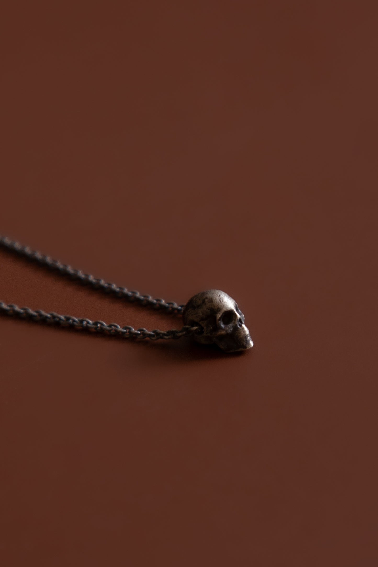 Mini Silver Skull Pendant
