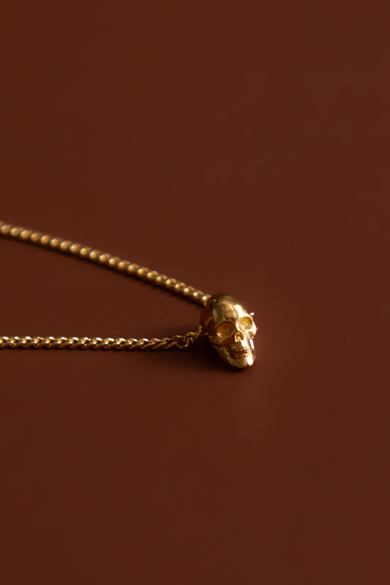 Mini Golden Skull Pendant