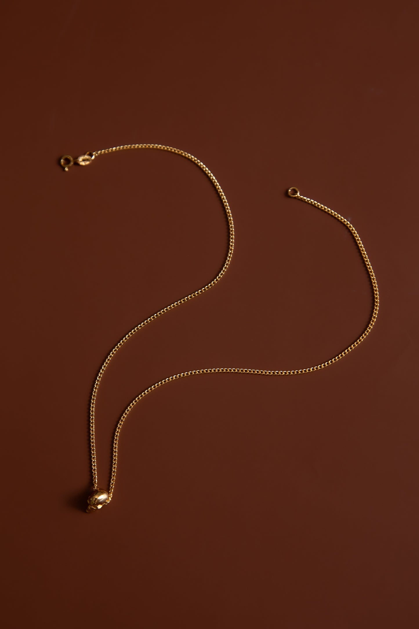 Mini Golden Skull Pendant