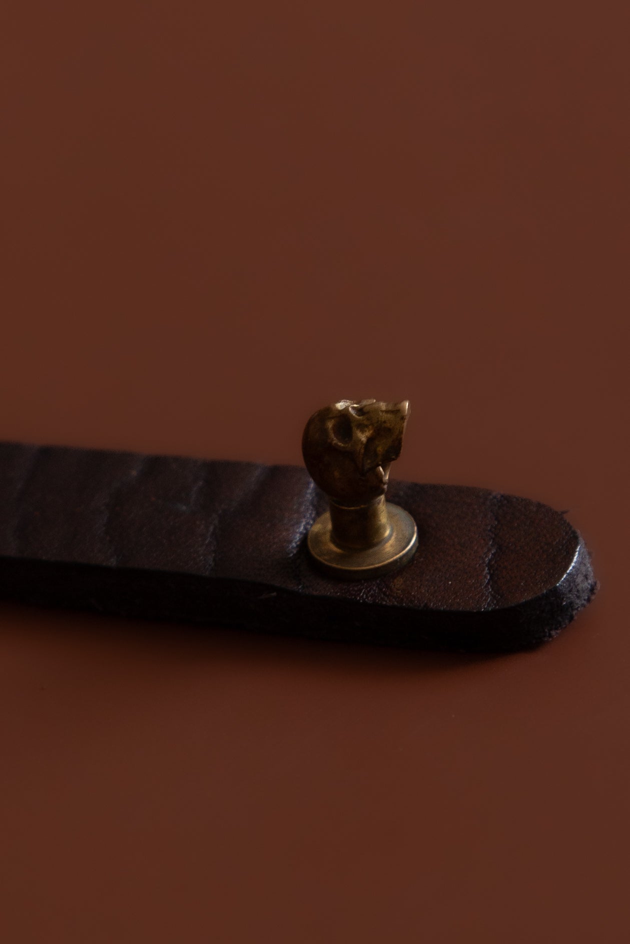 Mini Skull Leather Bracelet