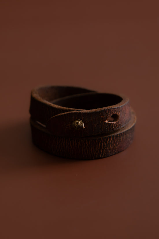 Mini Skull Leather Bracelet