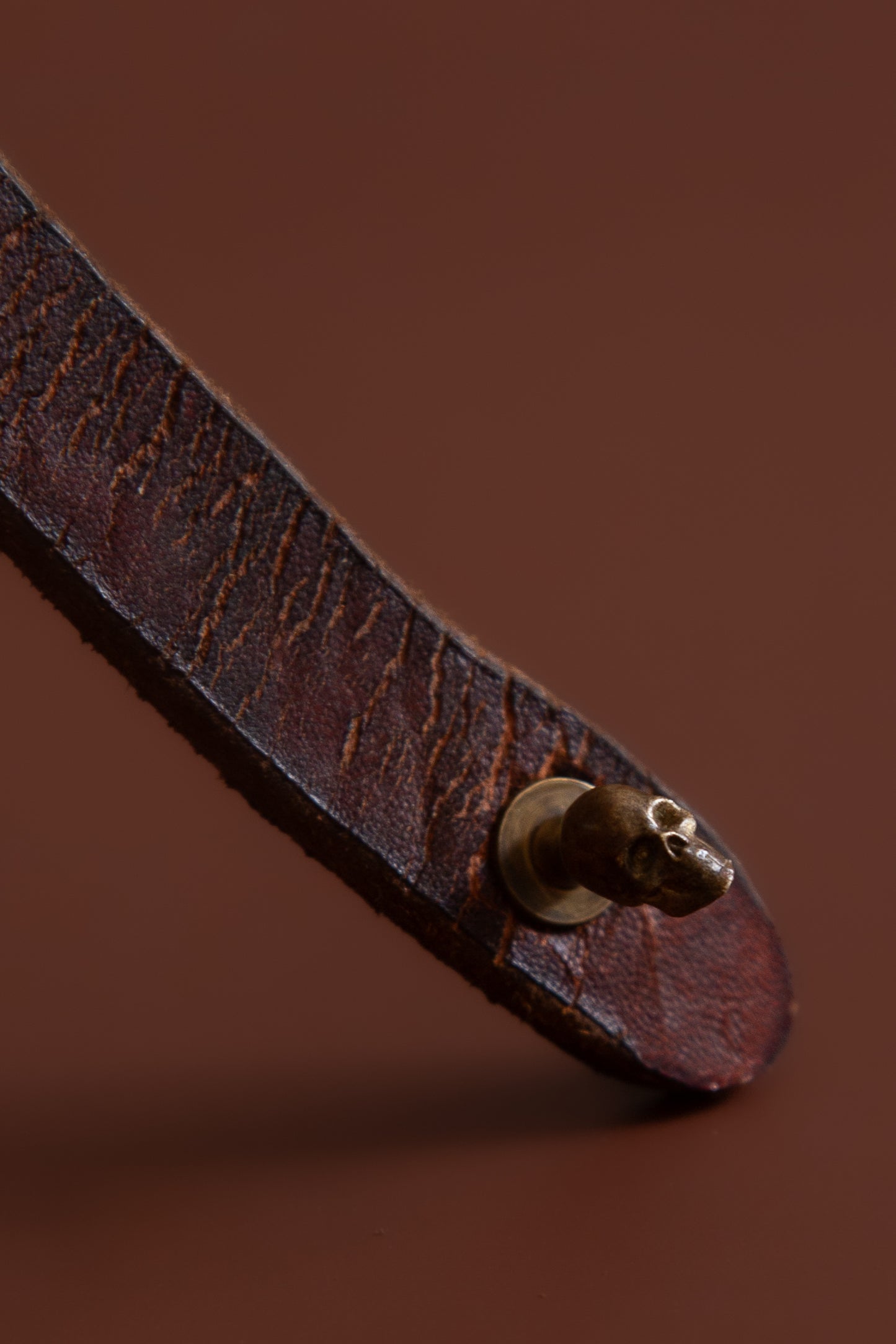 Mini Skull Leather Bracelet