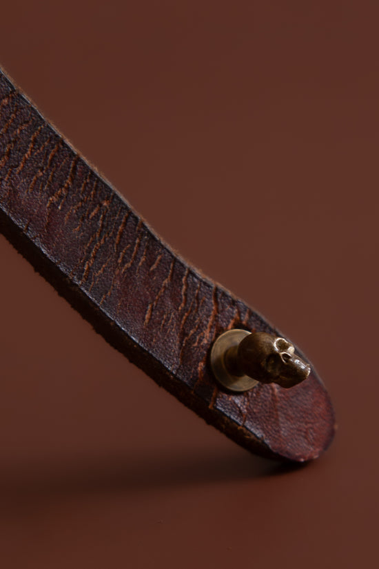 Mini Skull Leather Bracelet