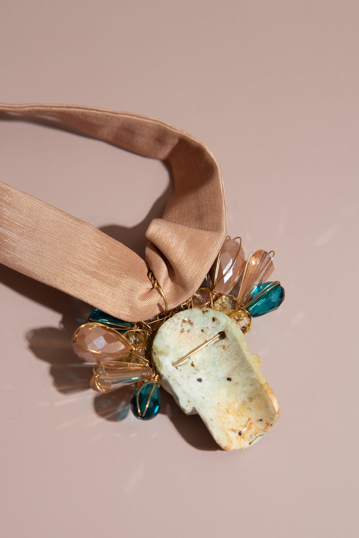 Large Turquoise Skull Necklace