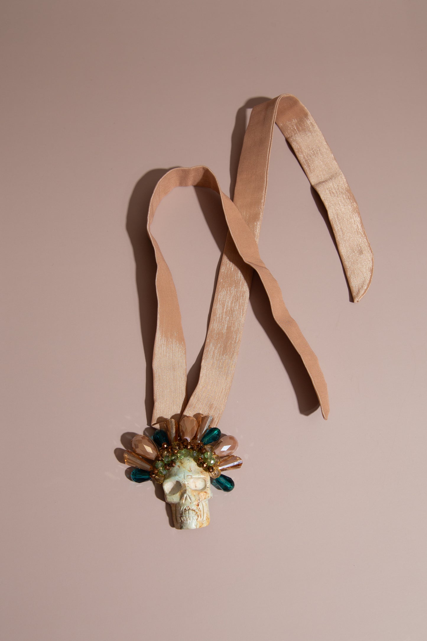 Large Turquoise Skull Necklace