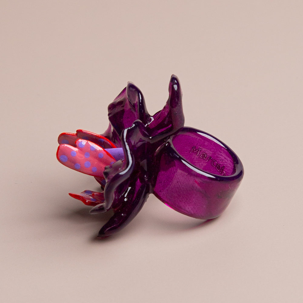 Purple Orchid Medium Ring – Cadena Collective