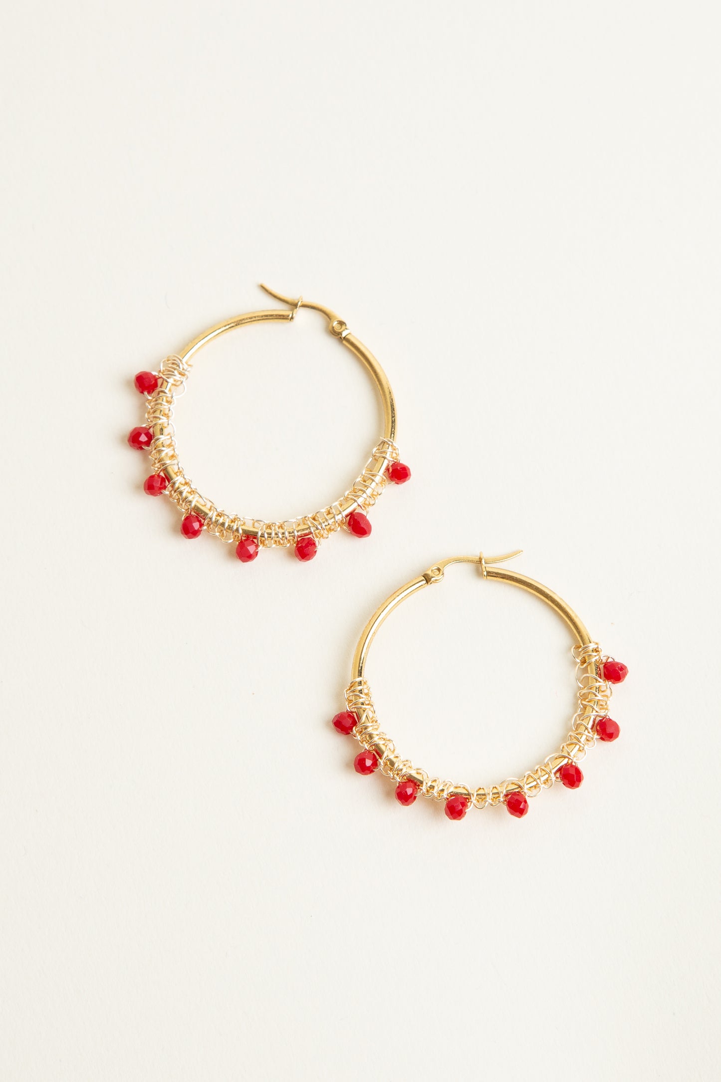 Rojo Hoop Earrings