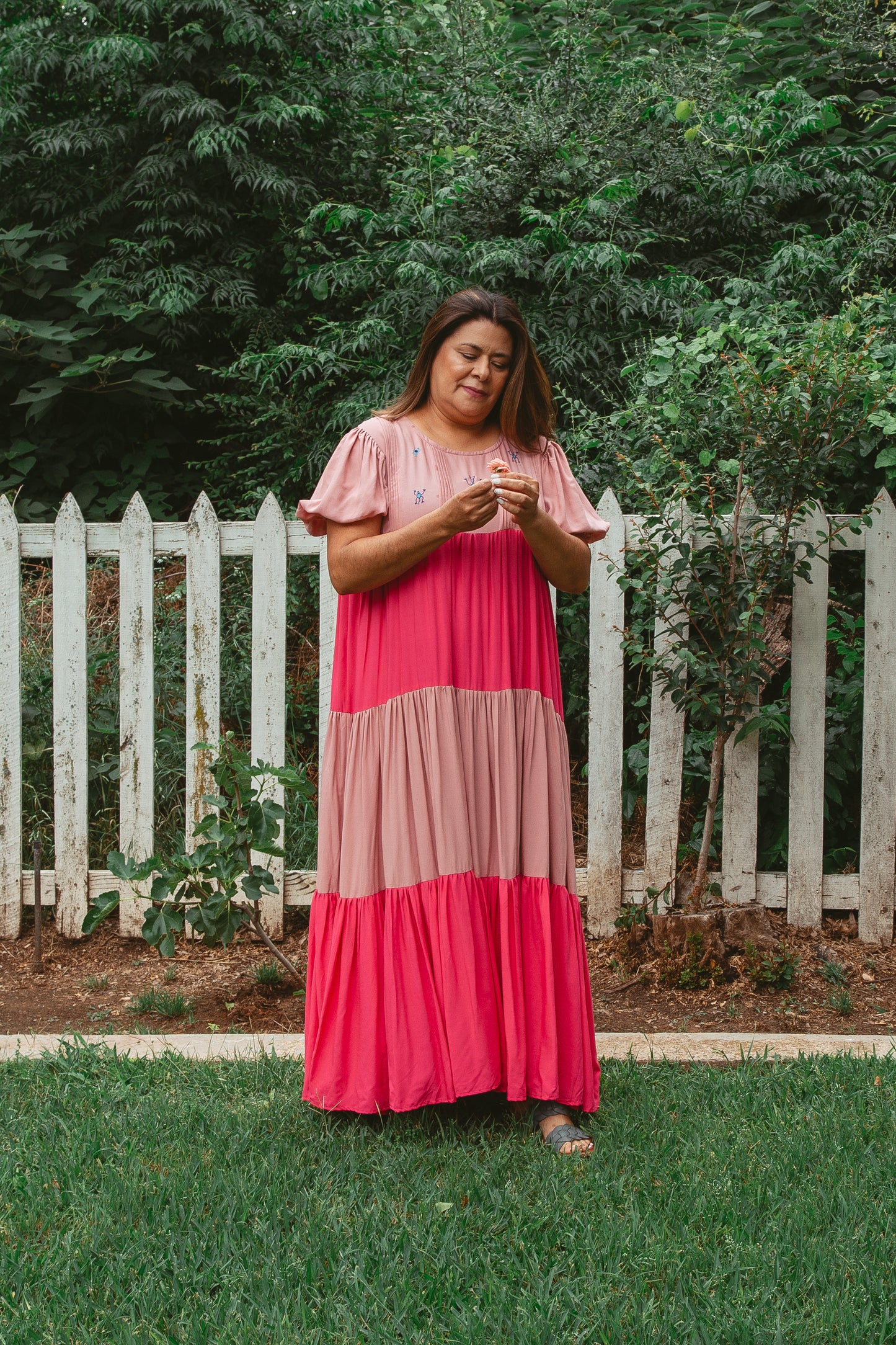 Cadena Bicolor Maxi Dress