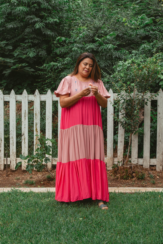 Cadena Bicolor Maxi Dress