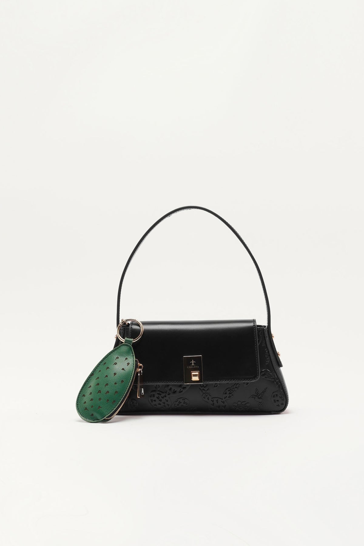 El Nopal Baby Baguette Bag - Black
