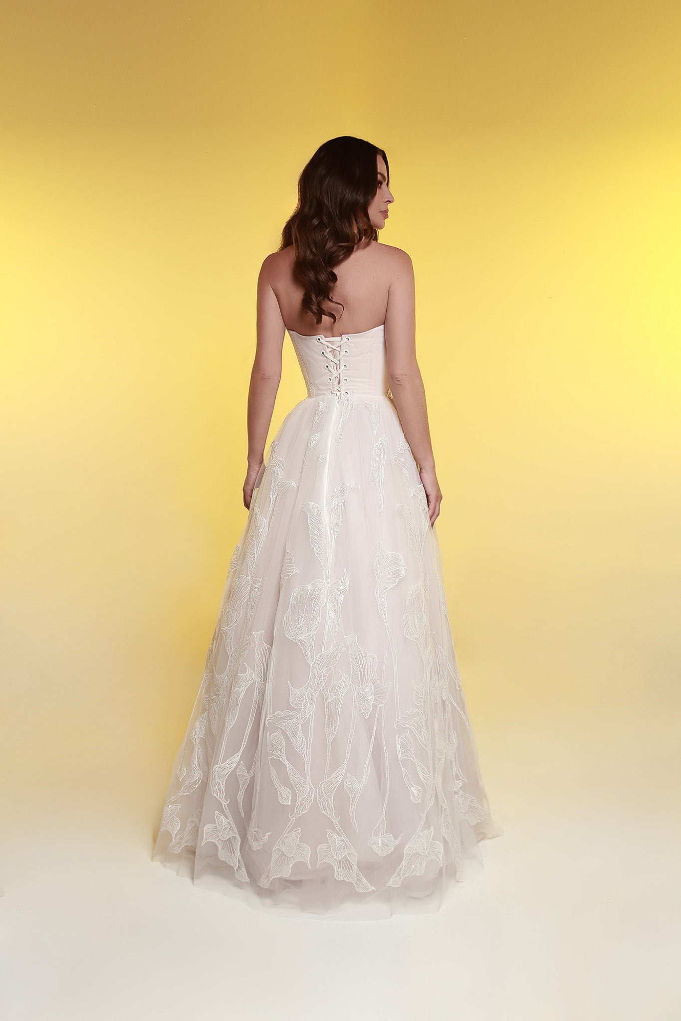 Calla Lily Embroidered Wedding Dress